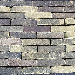 V04, Oude Gebakken Klinkers, Waalformaat, Geel-Brons
