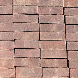 Ca. 4,5m², Oude Gebakken Klinkers, Dikformaat, Rood, P031