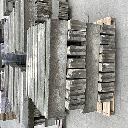 Gebruikte, betonbanden, opsluitbanden, 10x20x100cm (lxbxh)