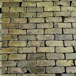SBV01, Oude Gebakken Klinkers, Dikformaat, Geel-Brons