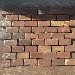 V63, Oude Gebakken Klinkers, Keiformaat, Rood-Bruin