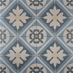 Mosaic Blue, Blauw, 60 x 60 x 3cm