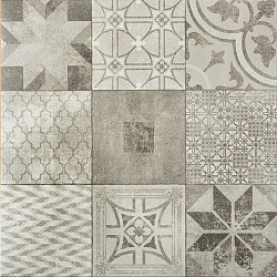 Mosaic Grey, Grijs, 60 x 60 x 3cm