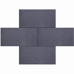 Nero Basalto, Zwart, 30 x 60 x 6cm