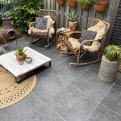 Square Decor Anthracite, Antraciet, 60 x 60 x 3cm