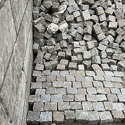 SBV10R, Natuursteenkeien, kasseien, porfier, graniet, 18x15x15