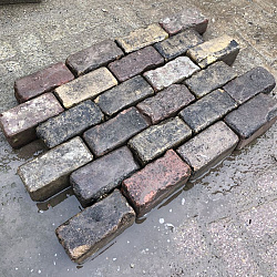 SBV05, Oude Gebakken Klinkers, Keiformaat, Rood-Paars OB