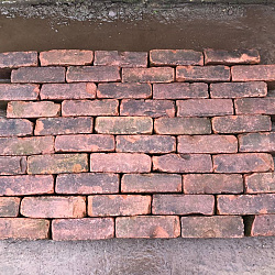 V53 C, Oude Gebakken Klinkers, Dikformaat, Rood-Bruin