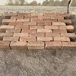 V18, Oude Gebakken Klinkers, Dikformaat, Rood-Bruin