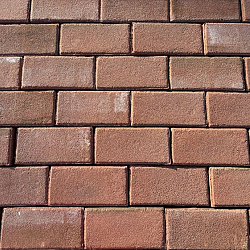 Ca. 7,5m², Gebakken Klinkers, Keiformaat, Rood, P052