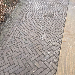 Oude gebakken klinkers, Dikformaat Rood-Paars WASS