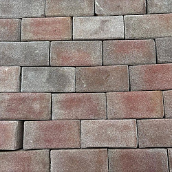 P033, Gebakken Klinkers, Keiformaat, Rood-Bruin