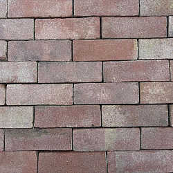 P031, Gebakken klinkers, Dikformaat, Rood-Bruin