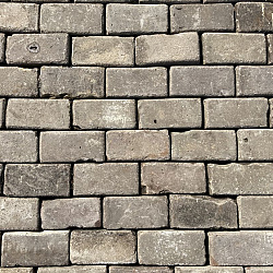V103, Oude Gebakken Klinkers, Keiformaat, Genuanceerd, ob