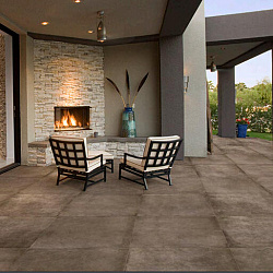 Solido Ceramica 30MM Concreto Tobacco V2 tegel 90x90x3 cm.