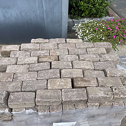 SBP34, Oude Gebakken Klinkers, Keiformaat, Rood-Bruin