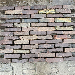P087, Oude Gebakken Klinkers, Waalformaat, Genuanceerd