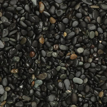 25 kg Beach Pebbles Black 8-16 mm