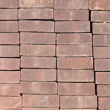 Ca. 4,5m², Oude Gebakken Klinkers, Dikformaat, Rood, P031