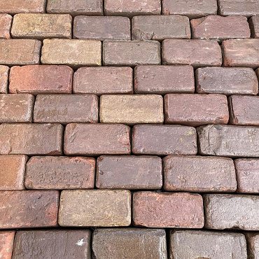 SBL 01, Oude Gebakken Klinkers, Keiformaat, Rood-Bruin