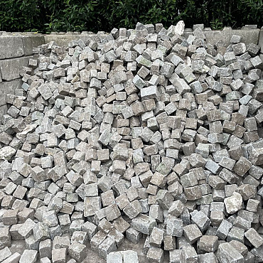 SBV10R, Natuursteenkeien, kasseien, porfier, graniet, 18x15x15