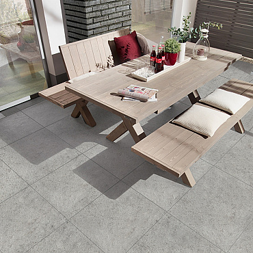 Gigant Silver Grey, Grijs, 59,5 x 59,5 x 2cm