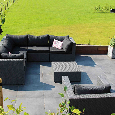 Square Uni Anthracite, Antraciet, 60 x 60 x 3cm