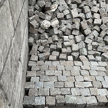 SBV10R, Natuursteenkeien, kasseien, porfier, graniet, 18x15x15