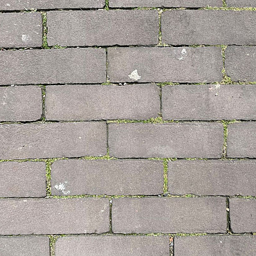 WNI, Oude Gebakken Klinkers, Dikformaat Bruin - Mangaan