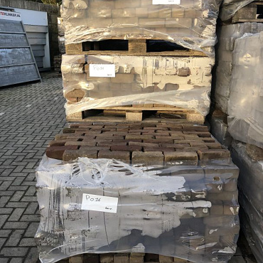 P060, Oude Gebakken Klinkers, Dikformaat, Rood-Geel-Genuanceerd