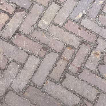 Oude gebakken klinkers, Dikformaat Rood-Paars WASS