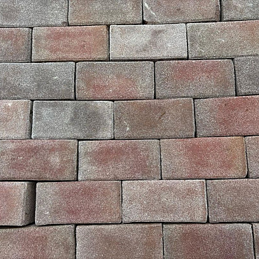 P033, Gebakken Klinkers, Keiformaat, Rood-Bruin