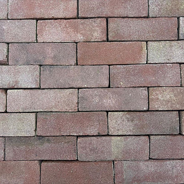 P031, Gebakken klinkers, Dikformaat, Rood-Bruin