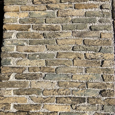 P077, Oude Gebakken Klinkers, Ijseltjes, Waalformaat, Geel