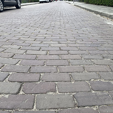 Wmin. Oude gebakken klinkers, Keiformaat genuanceerd
