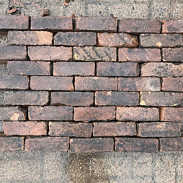 V06, Oude Gebakken Klinkers, Dikformaat, Rood-Bruin