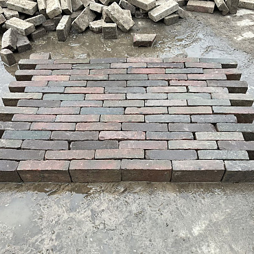 V36, Oude Gebakken Klinkers, Waalformaat, Rood-Bruin