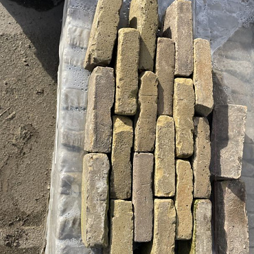 SBP01A, Gebakken Klinkers, Waalformaat, Antiek, Geel