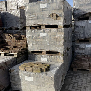 SBP01A, Gebakken Klinkers, Waalformaat, Antiek, Geel