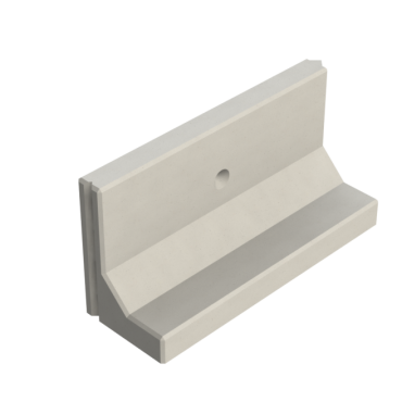 Keerwand CB 50 - 100X35X50 - BETONGRIJS