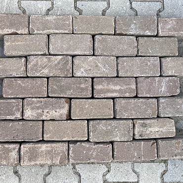 V50, Oude Gebakken Klinkers, Keiformaat, Rood-Bruin