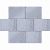 Grigio Misto, Grijs/Zwart, 20 x 30 x 6cm