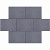 Grigio Scuro, Donkergrijs, 20 x 30 x 6cm
