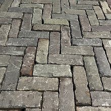 V26, Oude Gebakken Klinkers, Dikformaat, Rood-Paars genuanceerd