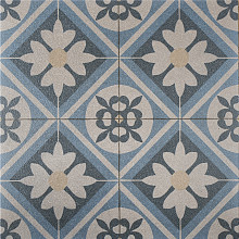 Mosaic Blue, Blauw, 60 x 60 x 3cm