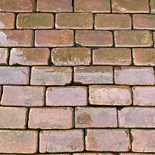 V62, Oude Gebakken Klinkers, Platkeiformaat, Rood-Bruin