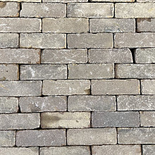 V105, Oude Gebakken Klinkers, Dikformaat, Geel, Brons
