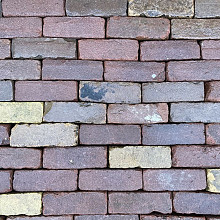 V103, Oude Gebakken Klinkers, Dikformaat, Rood-Genuanceerd
