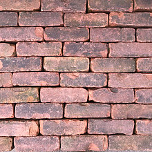 V53 C, Oude Gebakken Klinkers, Dikformaat, Rood-Bruin