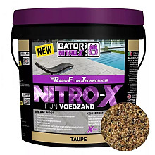 Gator Nitro X fijn Taupe voegmortel 12,5 kg emmer